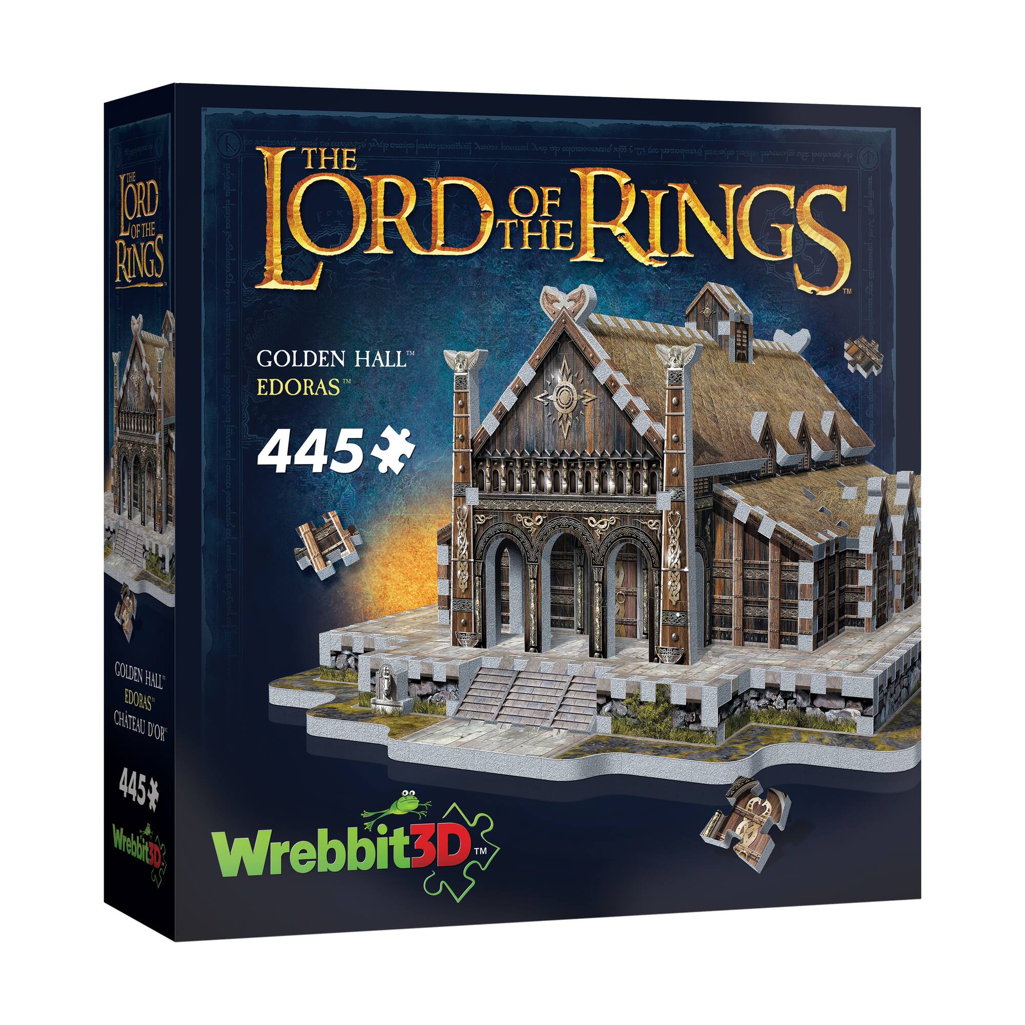 The Lord of the Rings - Golden Hall - Edoras 3D Puzzle: 445 Pcs